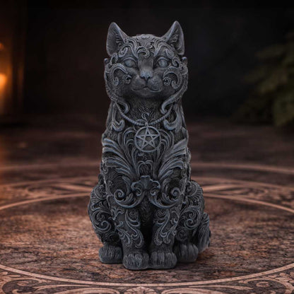 Black Hexbound Familiar figurine by Nemesis Now, 23cm tall, detailed ceramic sculpture of a mystical creature.