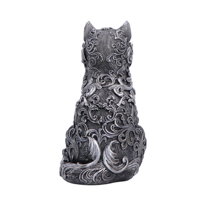 Silver Hexbound Familiar figurine by Nemesis Now, 23cm tall, detailed fantasy creature sculpture with intricate design and metallic finish.