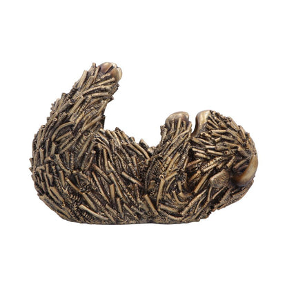 Gold Highland Cow Guzzler figurine by Nemesis Now, 17.8cm tall, detailed gold-colored Highland cow sculpture.