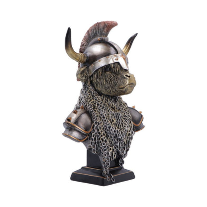 Nemesis Now Highland Guard figurine, 26.7cm tall, detailed fantasy warrior sculpture with intricate armor and weaponry.
