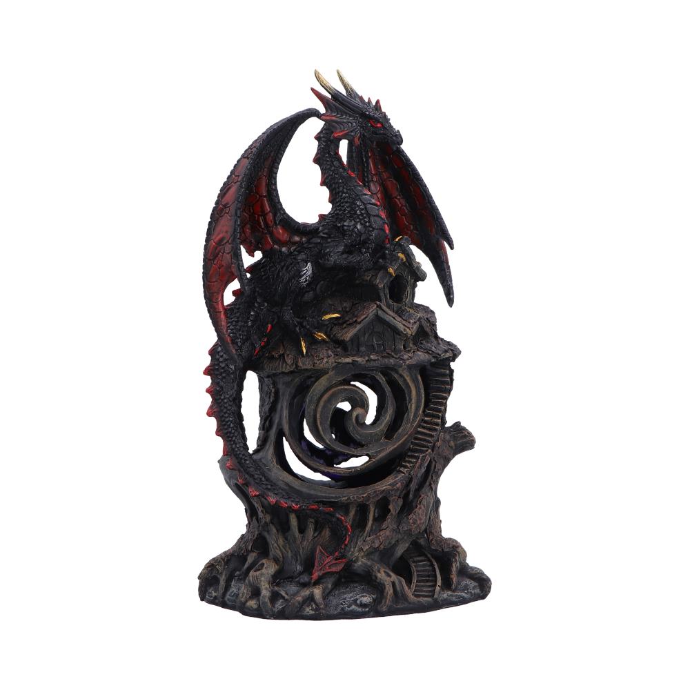 Nemesis Now Midnight Warden 23.5cm figurine featuring a detailed dark-themed warrior with intricate armor and weapon accents.