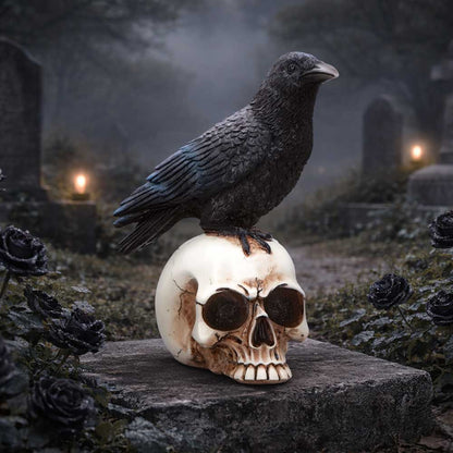 Nemesis Now Nevermore Vigil figurine, 19.5cm, detailed gothic sculpture with dark design and intricate craftsmanship.
