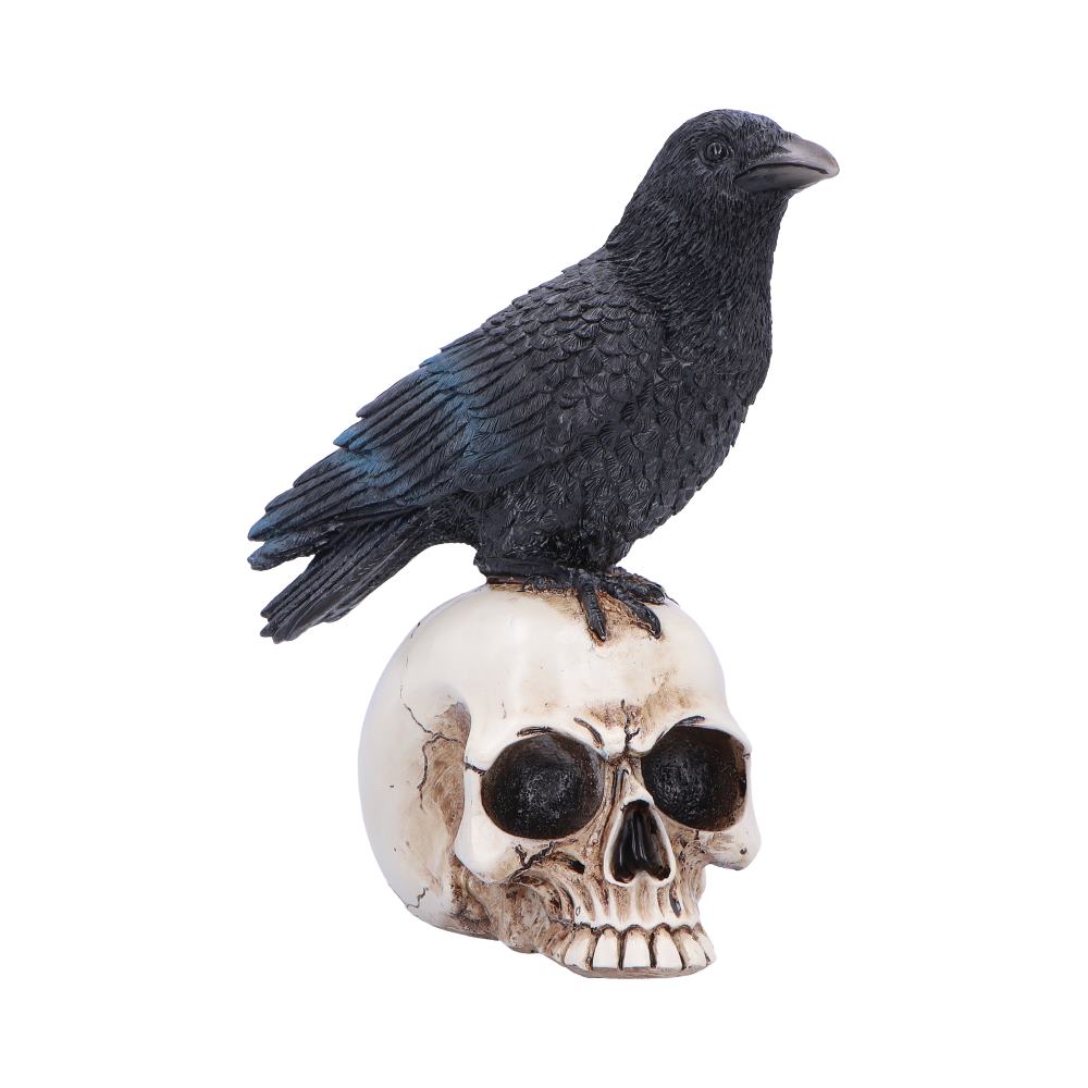 Nemesis Now Nevermore Vigil figurine, 19.5cm tall, detailed dark-themed sculpture with gothic design and intricate features.
