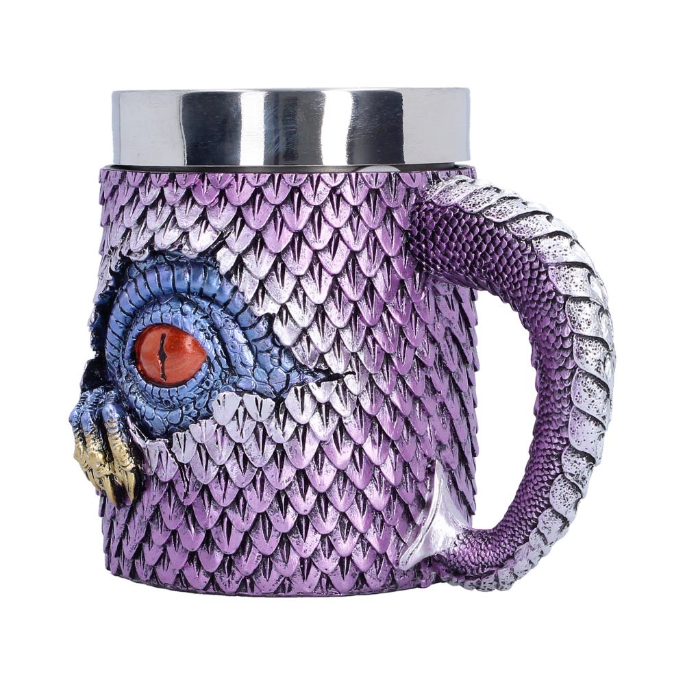 Small The Watchers Thirst tankard by Nemesis Now, featuring detailed fantasy-themed design and a handle, 11.7cm tall.
