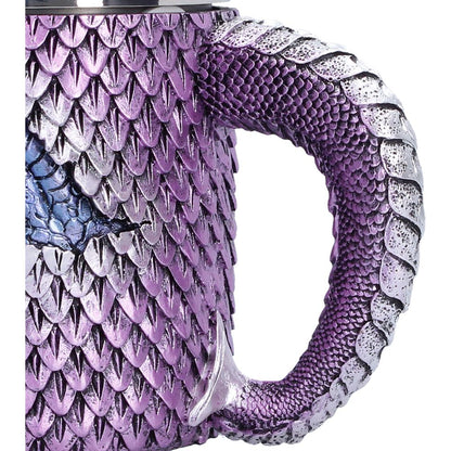 Small Nemesis Now The Watchers Thirst Tankard, 11.7cm tall, featuring detailed fantasy-themed design with a handle and textured surface.