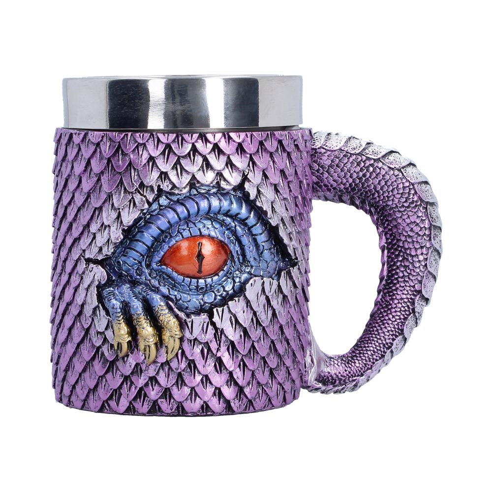 Small Nemesis Now The Watchers Thirst Tankard, 11.7cm tall, with intricate design featuring mythical creature artwork.