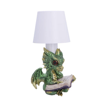 Nemesis Now Bookwyrm Lamp, 24.4cm decorative lamp featuring a detailed dragon design, perfect for fantasy-themed decor.