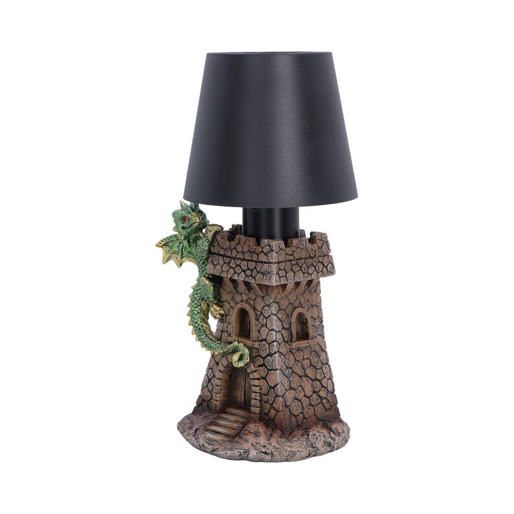 Nemesis Now Castle Keeper Lamp, 24.4cm decorative lamp with intricate castle design and fantasy-inspired details.