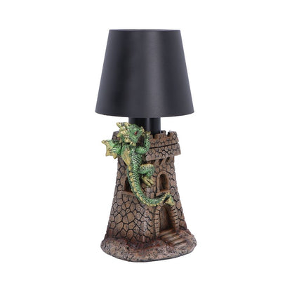 Nemesis Now Castle Keeper Lamp, 24.4cm tall, decorative lamp with castle-themed design, featuring intricate details and warm illumination.