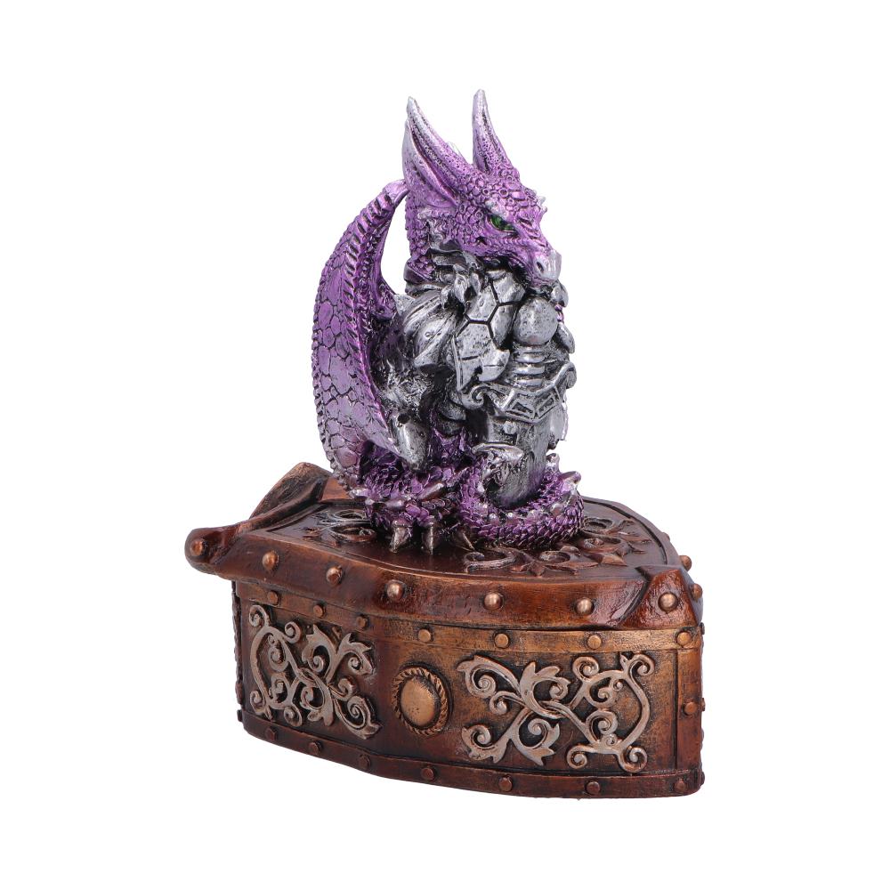 Purple Nemesis Now Hoard Protector Box, 13.8cm, featuring intricate design for storing small treasures or collectibles.