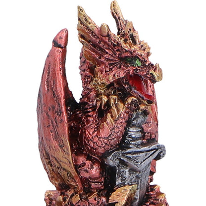 Red Nemesis Now Hoard Defender Box, 10.5cm decorative storage box with intricate design and detailed craftsmanship.