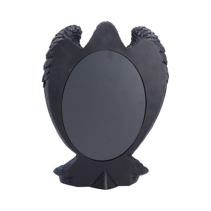 Nemesis Now Nevermore Reflection 30.2cm mirror featuring a dark, gothic-inspired design with intricate detailing and a reflective surface.