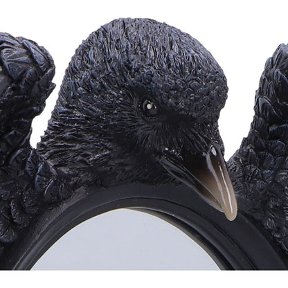 Nemesis Now Nevermore Reflection mirror, 30.2cm, featuring dark, gothic-inspired design with intricate details and a reflective surface.