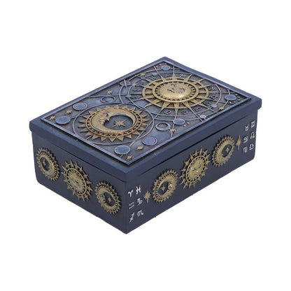 Nemesis Now Celestial Treasure Box, 5.8cm decorative storage box with celestial design, suitable for jewelry or small keepsakes.