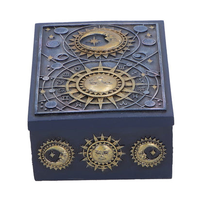 Nemesis Now celestial treasure box, 5.8cm, decorative box with celestial designs, perfect for storing small keepsakes and jewelry.
