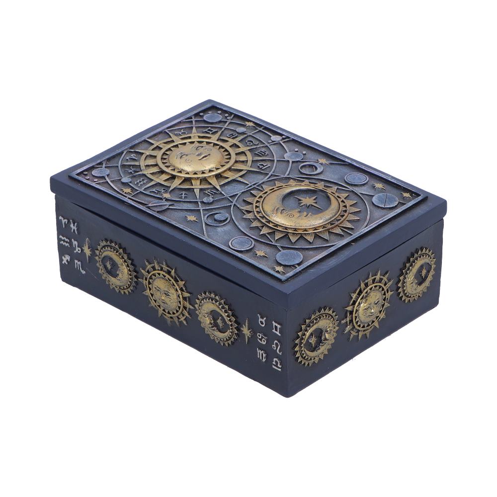 Nemesis Now Celestial Treasure Box, 5.8cm decorative box with celestial design and intricate details.