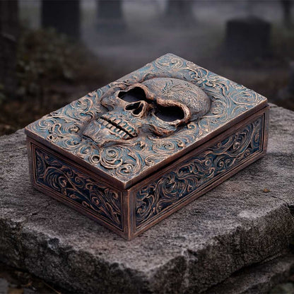 Nemesis Now Treasured Remains Box, 5.6cm decorative box with intricate design for storing small keepsakes or jewelry.
