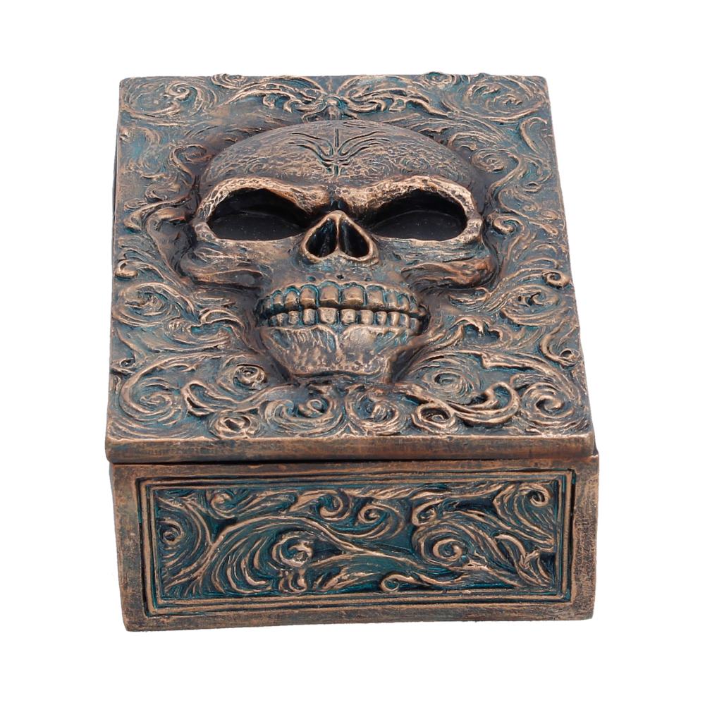 Nemesis Now Treasured Remains Box, 5.6cm decorative collectible box with intricate design and detailed craftsmanship.
