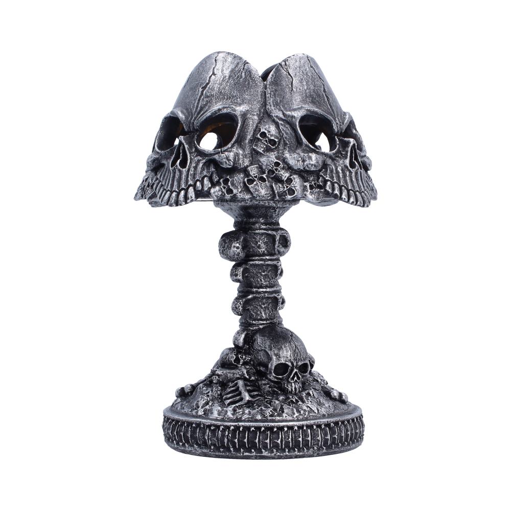Nemesis Now Last Light Lamp, 22.6cm decorative lamp with dark, intricate design and atmospheric glow, perfect for ambient lighting.