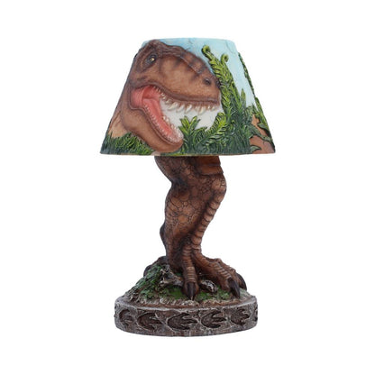 Nemesis Now T-Rex lamp, 23cm tall, featuring a detailed T-Rex dinosaur design with a glowing light inside.